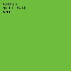 #6FBD3D - Apple Color Image