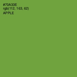 #70A33E - Apple Color Image