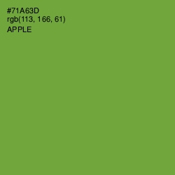 #71A63D - Apple Color Image