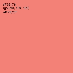 #F38178 - Apricot Color Image