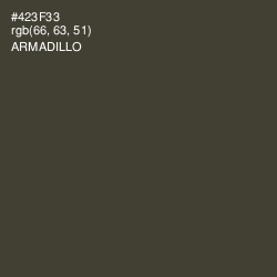 #423F33 - Armadillo Color Image