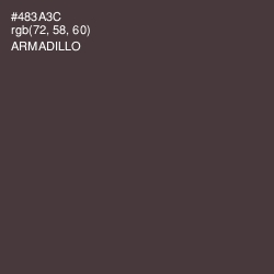 #483A3C - Armadillo Color Image