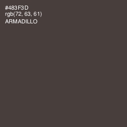 #483F3D - Armadillo Color Image