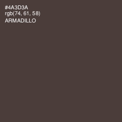 #4A3D3A - Armadillo Color Image