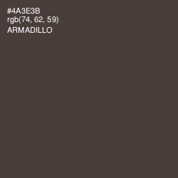 #4A3E3B - Armadillo Color Image