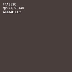 #4A3E3C - Armadillo Color Image
