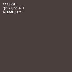 #4A3F3D - Armadillo Color Image