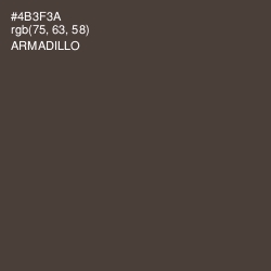 #4B3F3A - Armadillo Color Image
