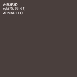#4B3F3D - Armadillo Color Image
