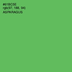 #61BC5E - Asparagus Color Image