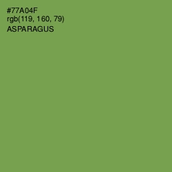 #77A04F - Asparagus Color Image
