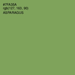 #7FA35A - Asparagus Color Image
