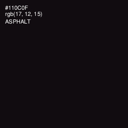 #110C0F - Asphalt Color Image