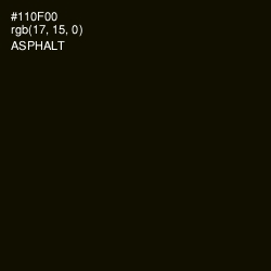 #110F00 - Asphalt Color Image