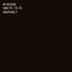 #130D06 - Asphalt Color Image