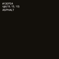 #130F0A - Asphalt Color Image