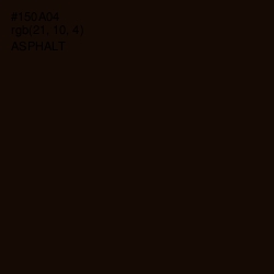 #150A04 - Asphalt Color Image