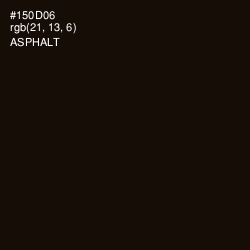 #150D06 - Asphalt Color Image