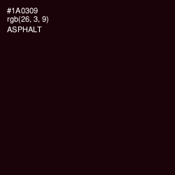 #1A0309 - Asphalt Color Image