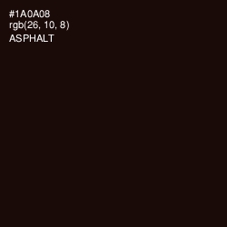 #1A0A08 - Asphalt Color Image