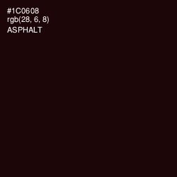#1C0608 - Asphalt Color Image