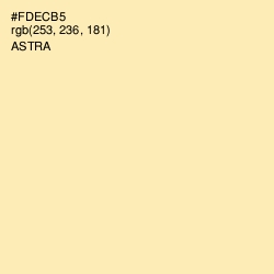 #FDECB5 - Astra Color Image