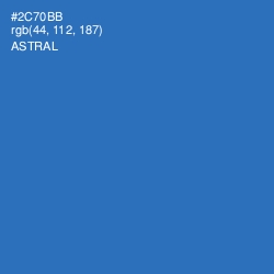 #2C70BB - Astral Color Image