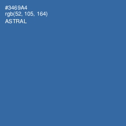 #3469A4 - Astral Color Image