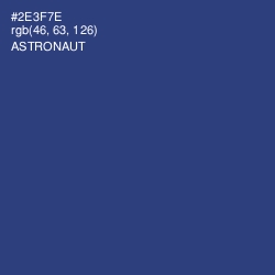 #2E3F7E - Astronaut Color Image