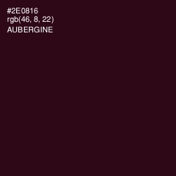 #2E0816 - Aubergine Color Image