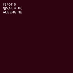 #2F0410 - Aubergine Color Image
