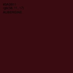 #3A0B11 - Aubergine Color Image