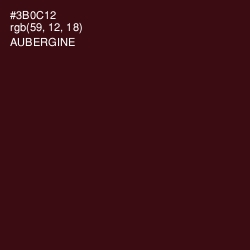 #3B0C12 - Aubergine Color Image