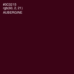#3C0215 - Aubergine Color Image