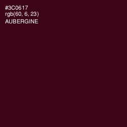 #3C0617 - Aubergine Color Image