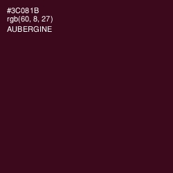 #3C081B - Aubergine Color Image