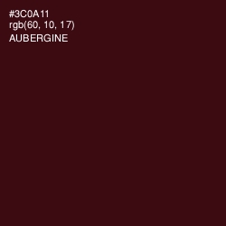 #3C0A11 - Aubergine Color Image