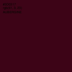 #3D0317 - Aubergine Color Image