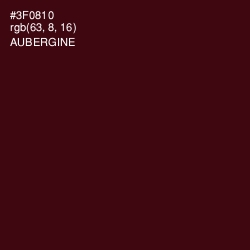 #3F0810 - Aubergine Color Image