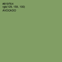 #819F64 - Avocado Color Image