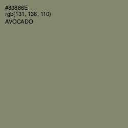 #83886E - Avocado Color Image