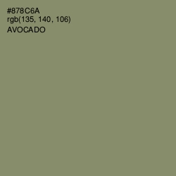 #878C6A - Avocado Color Image