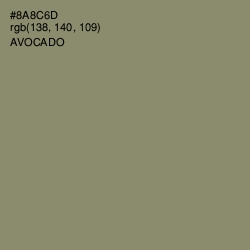 #8A8C6D - Avocado Color Image