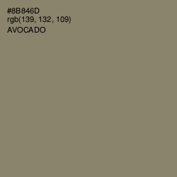 #8B846D - Avocado Color Image