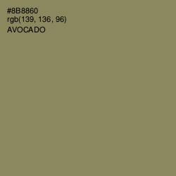 #8B8860 - Avocado Color Image