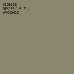 #8D866E - Avocado Color Image