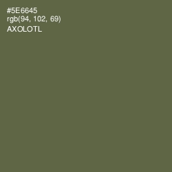 #5E6645 - Axolotl Color Image
