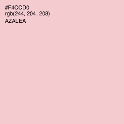 #F4CCD0 - Azalea Color Image