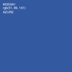 #3359A1 - Azure Color Image