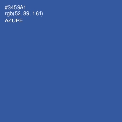 #3459A1 - Azure Color Image